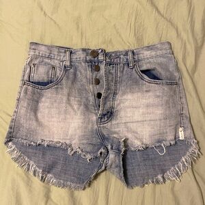 One Teaspoon Shorts - size 28, denim (washed out color)
